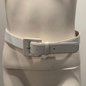 St. John belt Vintage White Leather Belt